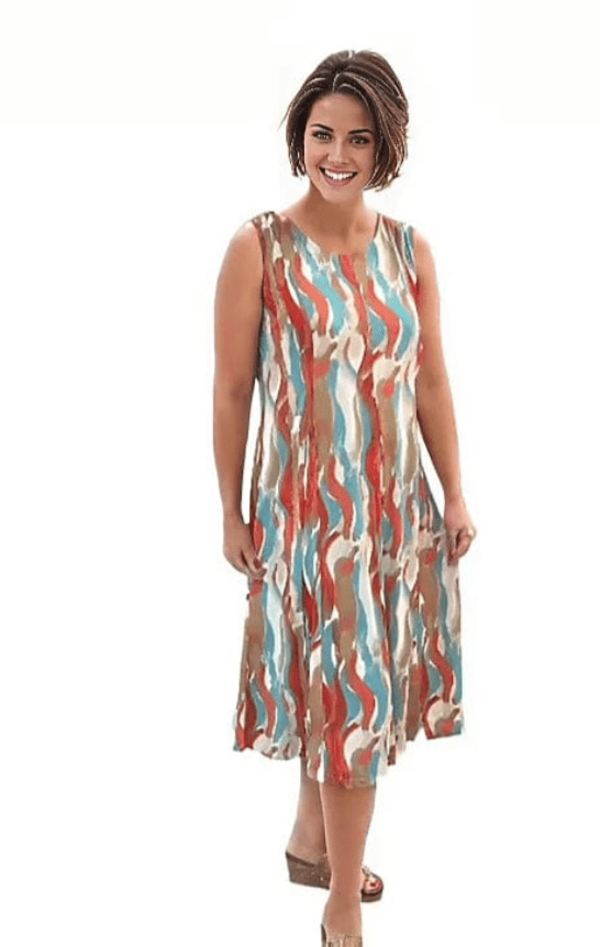 Dress Multiples Allure Tank Dress in Coral Multiples Clothing Co.