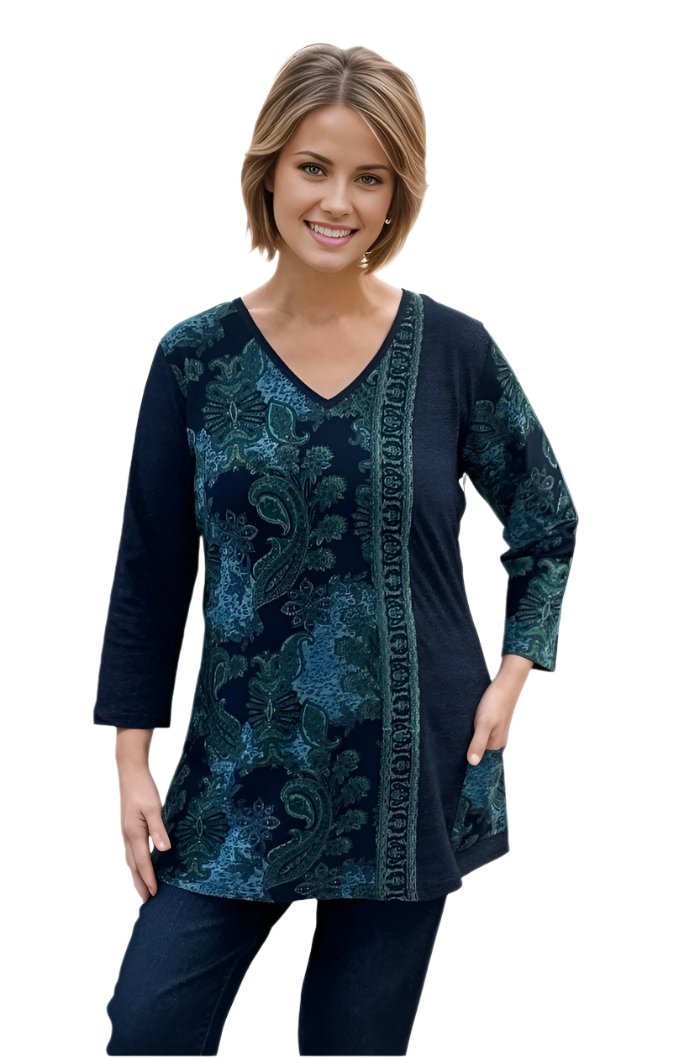 Top Parsley and Sage Effie Pullover Tunic in Navy M / Navy Parsley & Sage