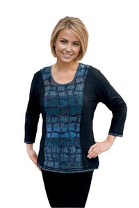 Tops Parsley and Sage Pansy Top In Navy S / Navy Parsley & Sage