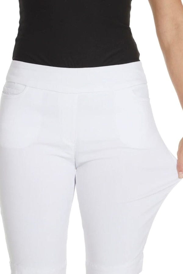 Bermuda Shorts Slimsations Bermuda Walking Short in White Slimsations