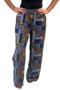 Pants Multiples Printed Pull On Wide Leg Pant Slimsations