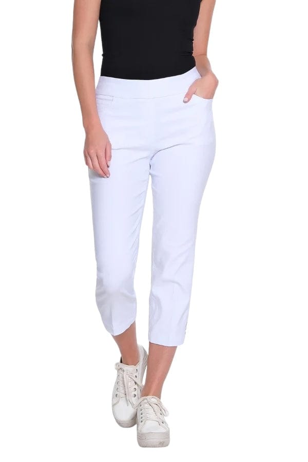 Pants Slimsations Fine Twill Crop Pant in White Slimsations