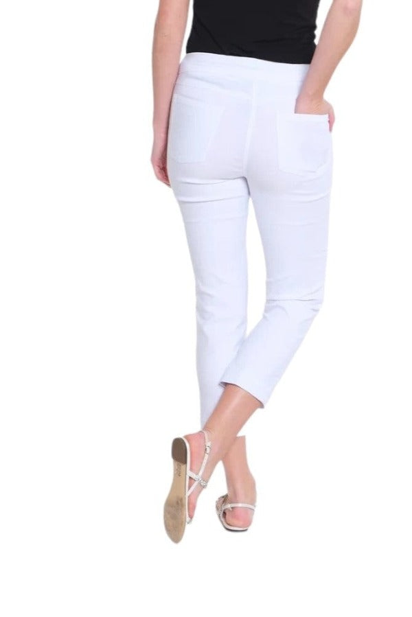 Pants Slimsations Fine Twill Crop Pant in White Slimsations