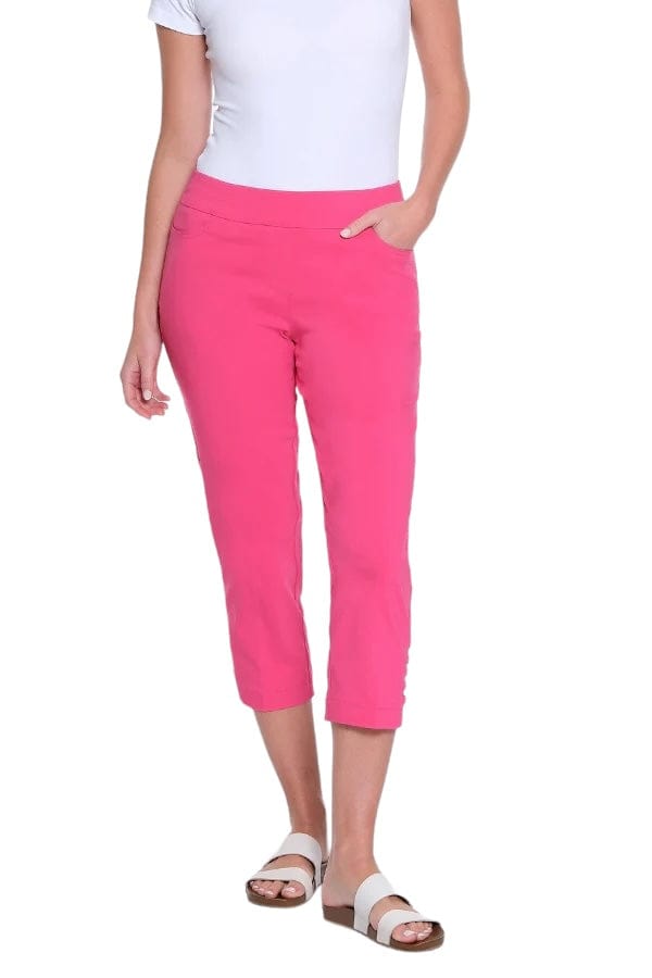 Pants Slimsations Pull-On Ladder Cropped Pant In Pink Slimsations