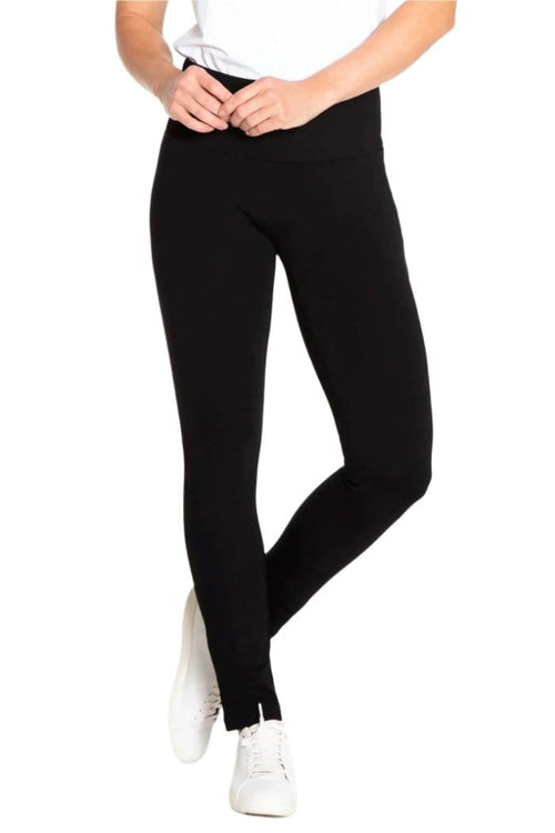 Pants Slimsations Wide Band Pull-On Legging in Black Slimsations